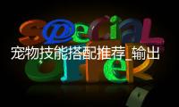 宠物技能搭配推荐_输出_vs_辅助如何选_
